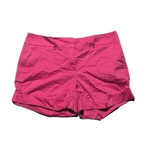 New York & Company Pink Cuffed Shorts Size 12 Women’s Casual Summer Chino